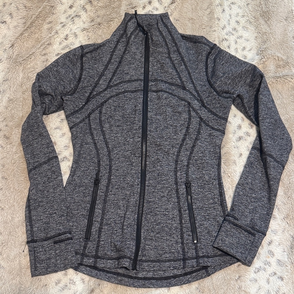 Lululemon Define Heather Gray Athletic Jacket